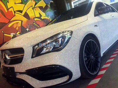 钻石爆闪银改色膜车身漆面改色钻石膜爆闪膜车漆变色改装贴膜贴纸