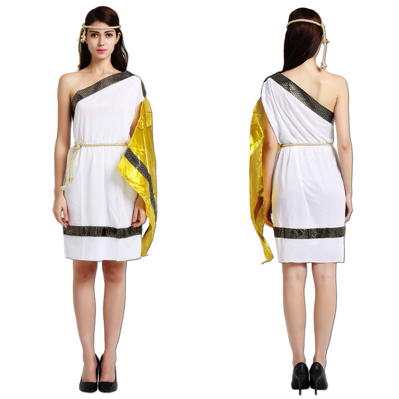 万圣节cosplay 古希腊服装希腊女神衣服成人化妆舞会神话表演服饰