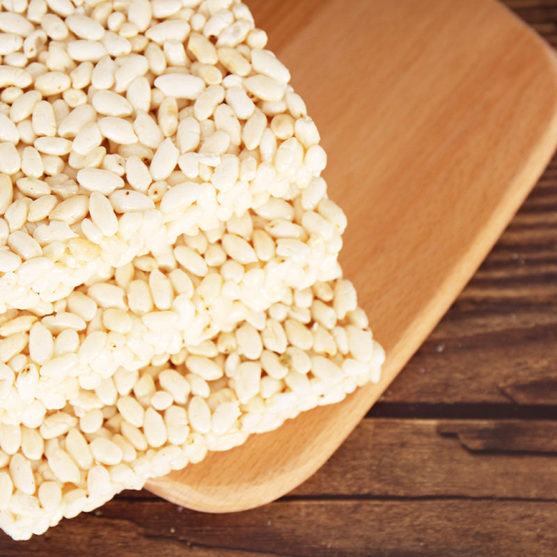 无添加无色素大米块传统糕点米花糖老式零食米板传统爆米花米棍