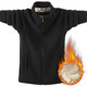Winter warm men plus velvet plus thick fleece sweater cardigan plus fertilizer large size double velvet men's solid color jacket Winter warm men plus velvet plus thick fleece sweater cardigan plus fertilizer large size double velvet men's solid color jacket
