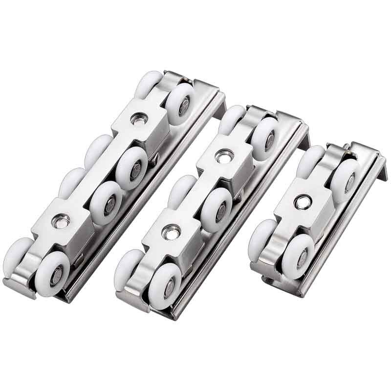 淋浴房滑轮浴室玻璃移门滑道轴承吊轮卫生间推拉门吊滑