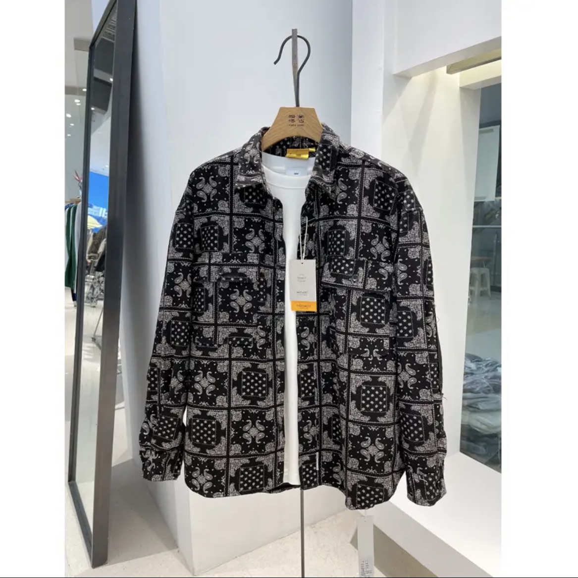 北木木先生服饰2022秋季新款情侣民族风印花衬衫衬衫