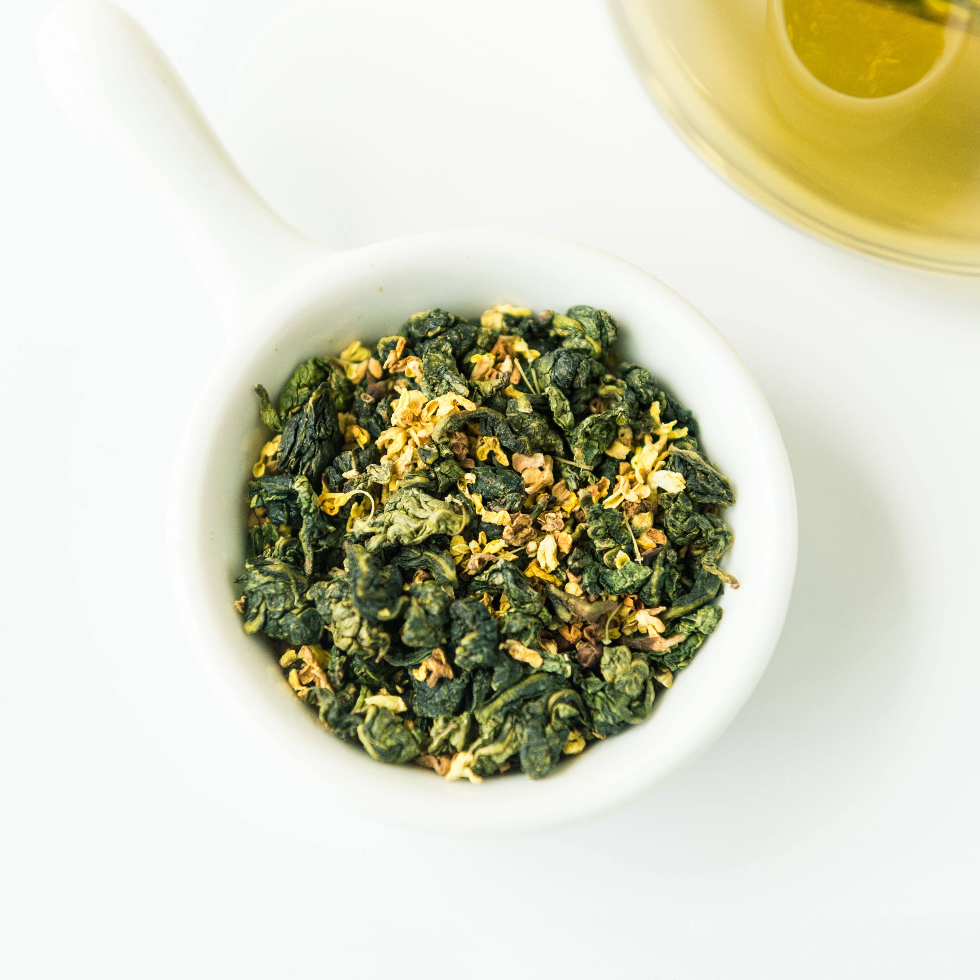 鹿屿岛桂花乌龙茶绿茶花草茶袋泡三角包组合型生日朋友独立礼盒装-mc