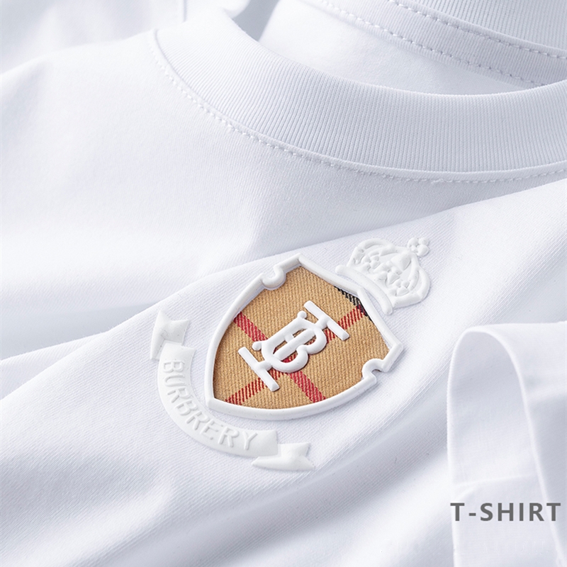 轻奢春夏季薄款丝光棉桑蚕丝t恤男时尚百搭短袖修身圆领打底衫潮