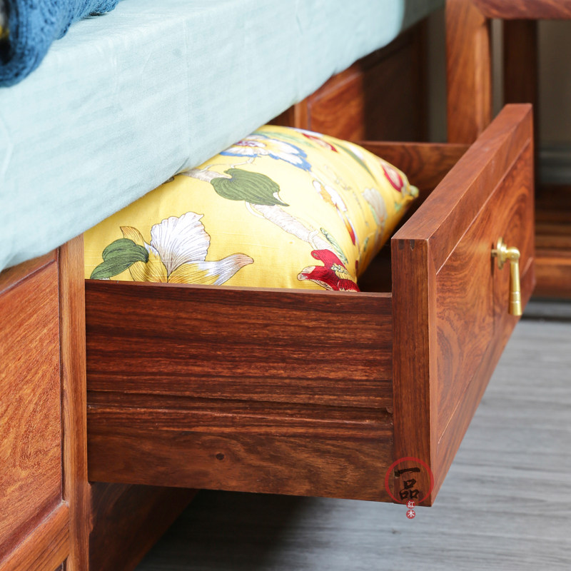 大床红木刺猬紫檀中式主卧18米花梨木婚双人床实木床