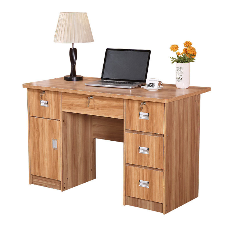 办公桌书桌写字台单人1.2米抽屉带锁卧室电脑桌