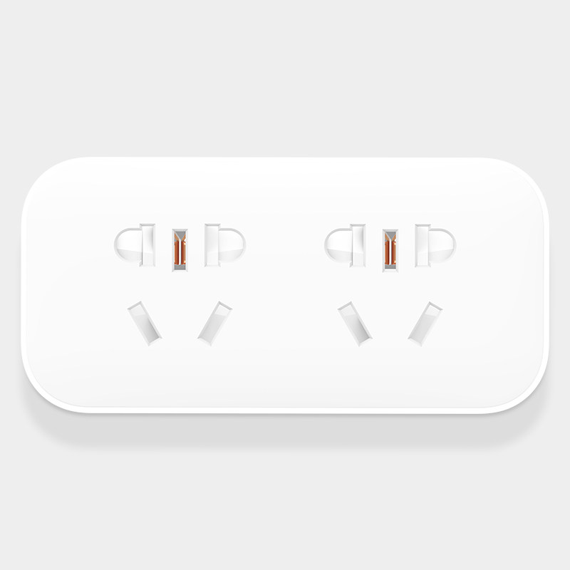 青米插座二位转换器无线插排一分二