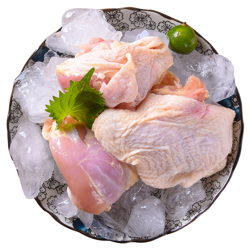 去骨冷冻新鲜带皮鸡腿肉乇乇正肉去毛毛汉堡生鸡腿