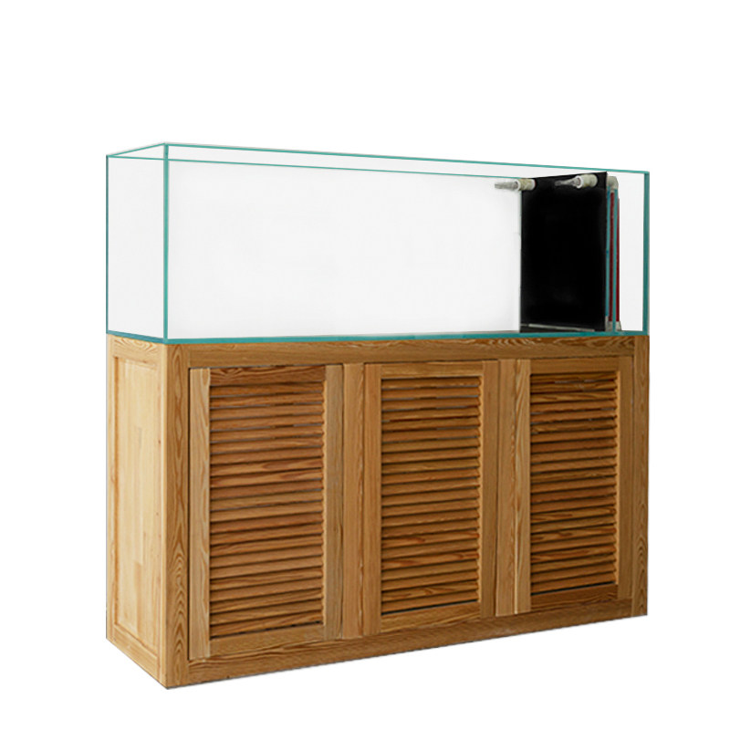 溢流溪流金晶超白玻璃鱼缸背包生态干湿分离桌面缸