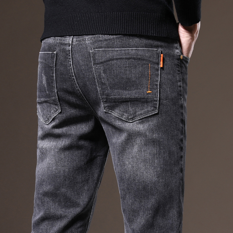 夏天男裤子2022新款春秋款男士休闲直筒宽松夏季软薄款牛仔裤男款