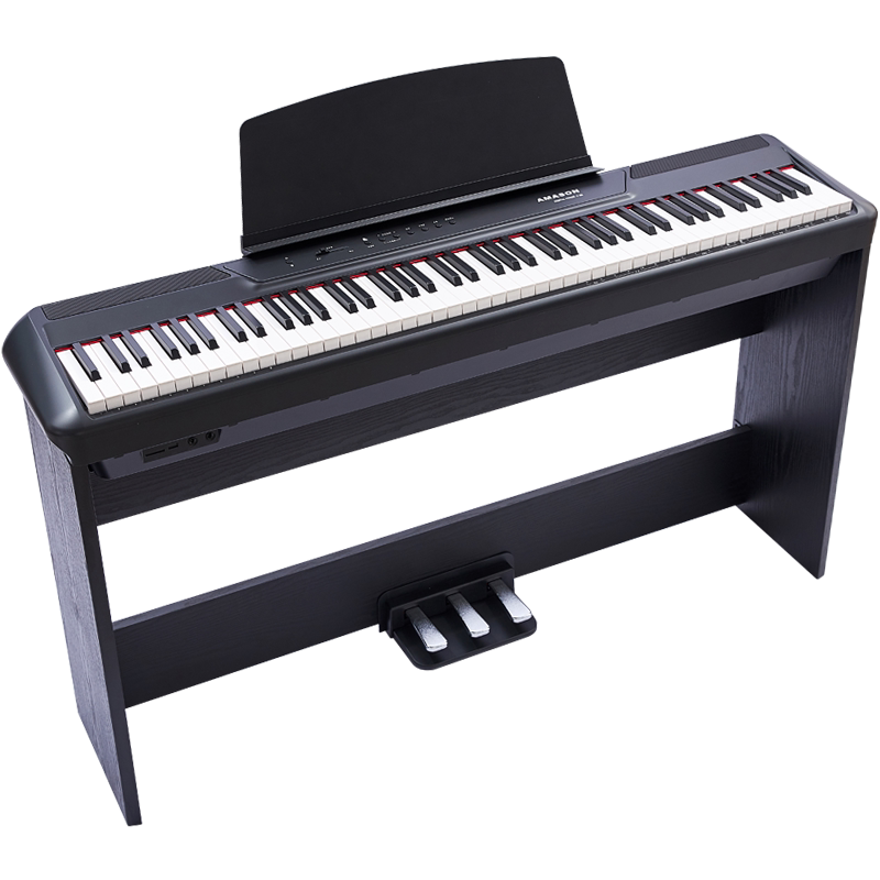 珠江艾茉森钢琴旗舰官方p60便携式重锤立式专业数码钢琴