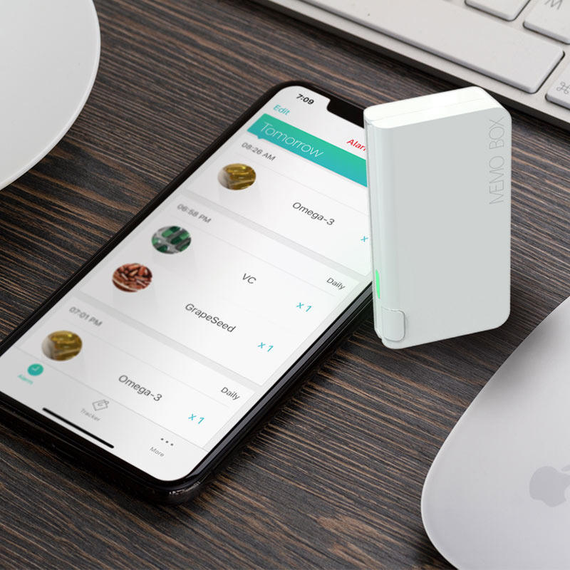 国际版英国memobox智能迷你随身电子语音提醒药盒