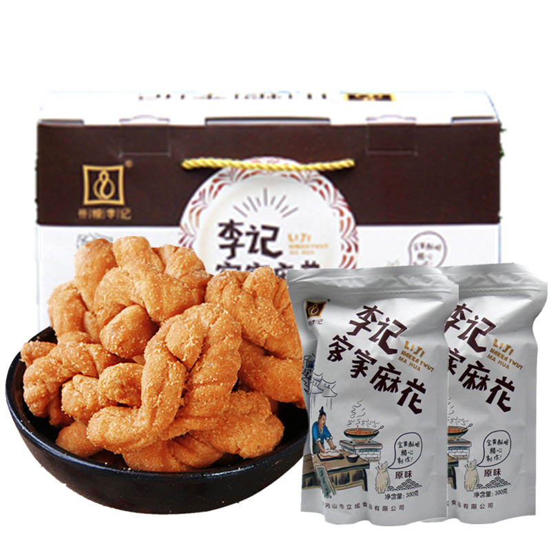 井冈山特产李记客家麻花手工零食6小袋装整箱多口味网红香酥蜂蜜