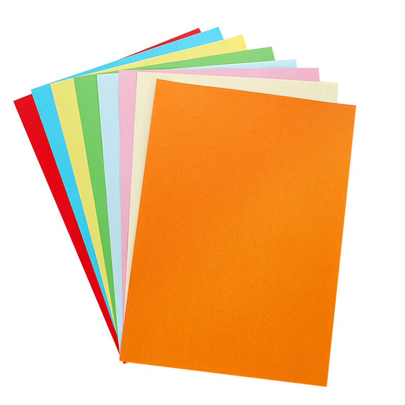 可乐达彩色a4彩纸80g复印纸大红色a4纸粉色70ga4纸桃红桔色500张