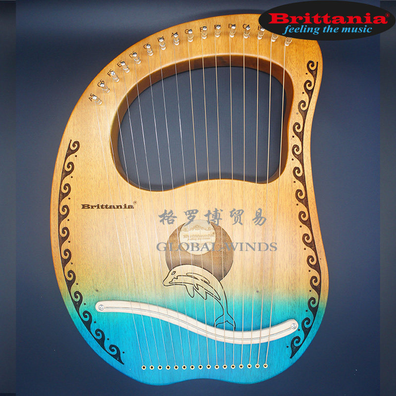 brittania莱雅雅琴竖琴小众乐器易学便携式小型里拉竖琴
