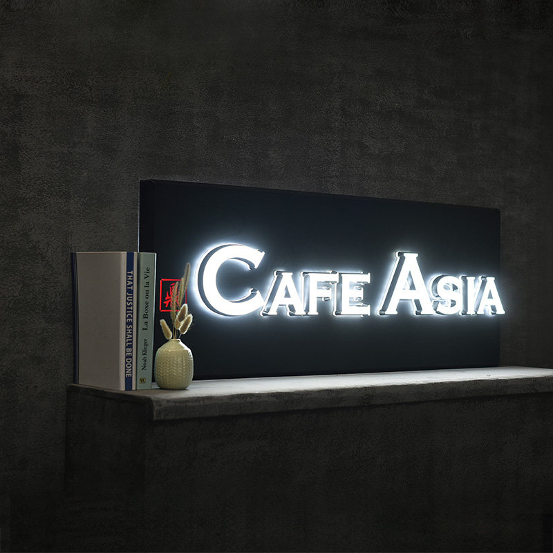 立体发光招牌公司门牌迷你水晶定制广告牌