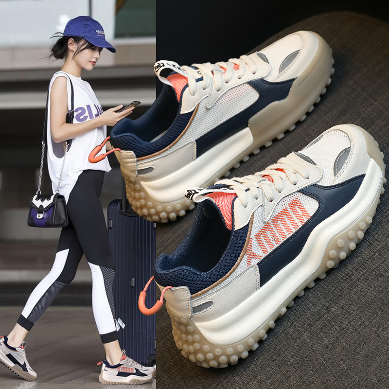 老爹鞋女款夏季薄款透气网面爆款2022年新款春秋休闲运动鞋ins潮