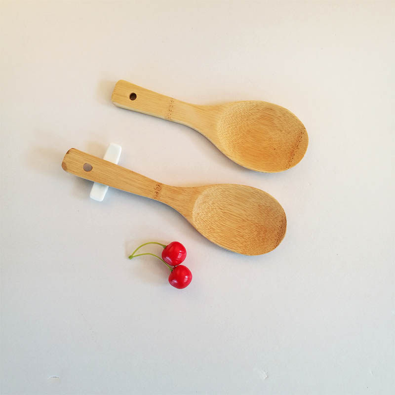 饭勺竹子锅铲铲子家用竹木挖勺平勺个人定制饭勺