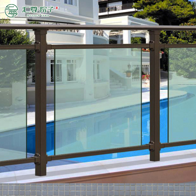 铝合金玻璃汇尊阳台栏杆护栏室外锌钢楼梯扶手