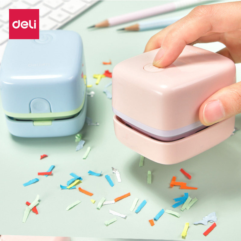 得力桌面吸尘器迷你自动电动网红学生儿童用橡皮吸尘器