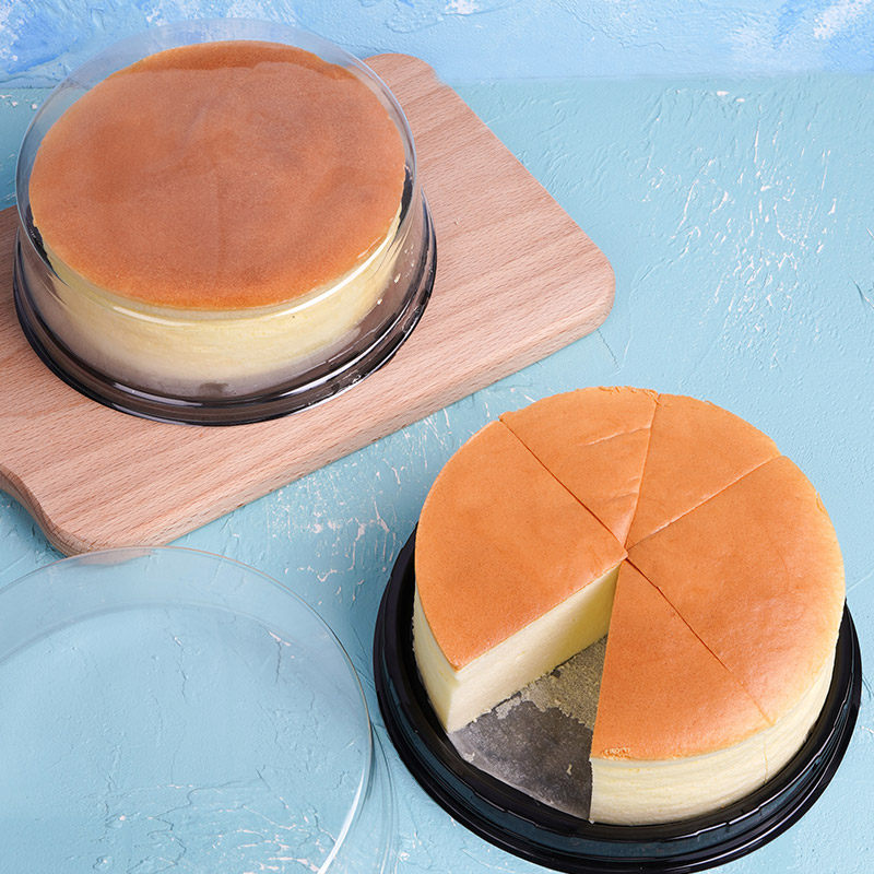 法焙客海绵蛋糕透明吸塑半圆椭圆形塑料西点点心点心包装盒