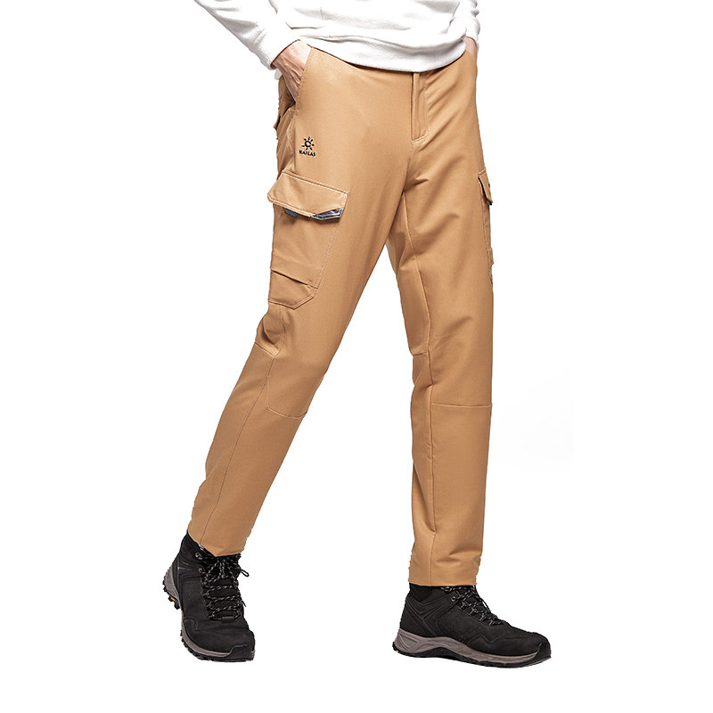 凯乐石工装软壳裤男秋冬保暖多口口袋加绒防风软壳裤