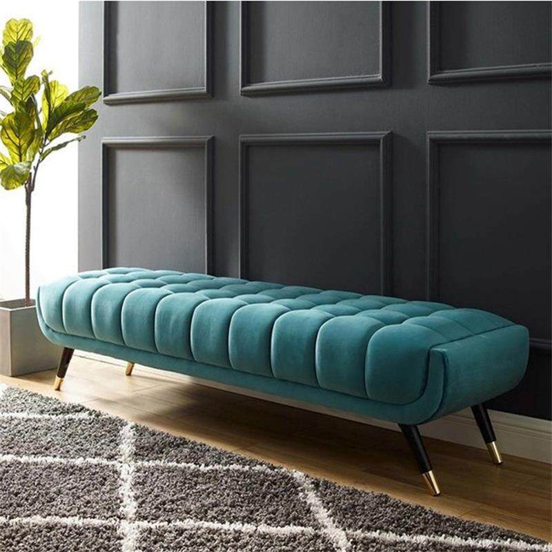 床尾沙发美式轻奢布艺北欧简约换鞋服装店长凳床尾凳