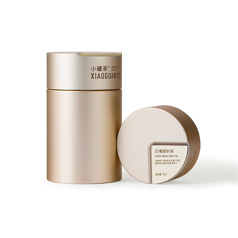 小罐茶金罐系列多泡特级白毫银针白茶茶叶礼盒白毫银针