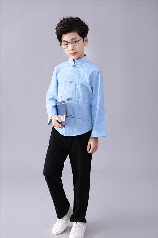 中山装学生民国校服儿童合唱演出服五四儿童演出服