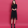 Small Short Dress 2021 Autumn Winter Lace Skirt Wool Medium Long Style Thin Mesh Skirt Knit Bottomed Skirt Small Short Dress 2021 Autumn Winter Lace Skirt Wool Medium Long Style Thin Mesh Skirt Knit Bottomed Skirt