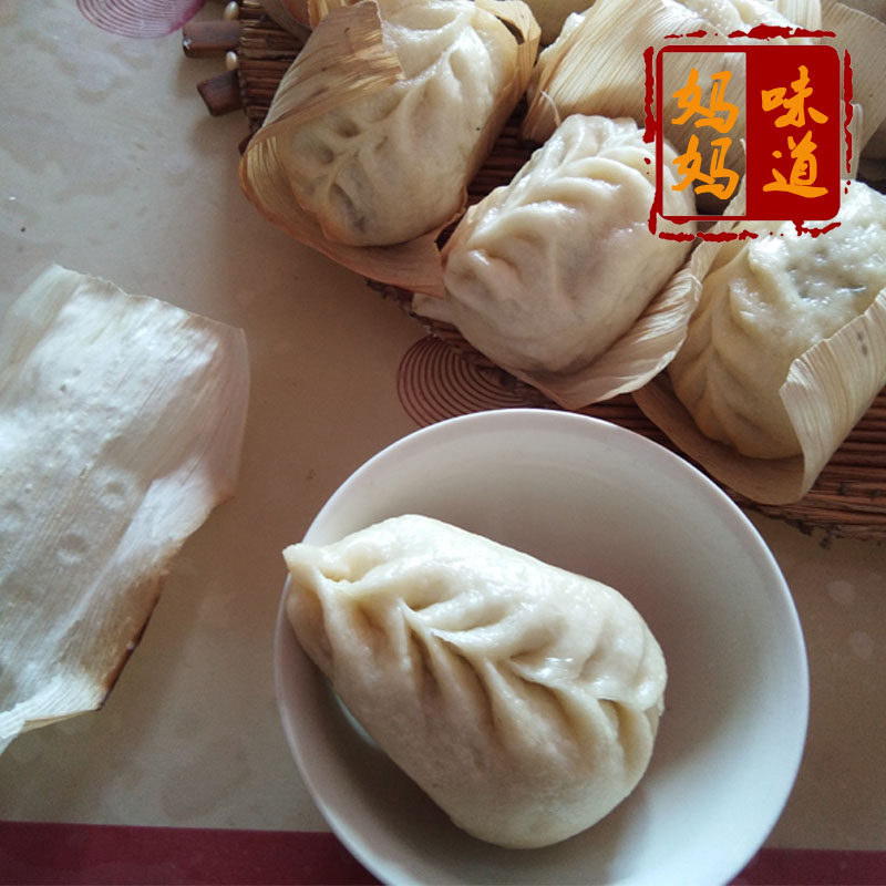 山东特色黄县妈妈大锅蒸制纯手工芸豆切肉包子发面花生油一份十个