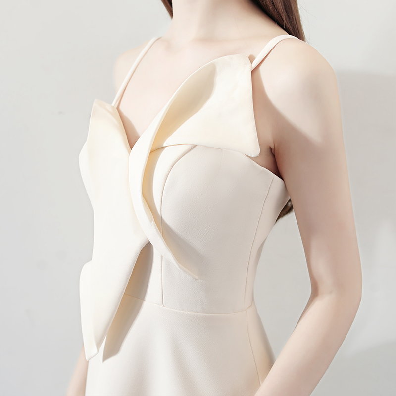 宴会小晚礼服女2022新款短款名媛生日派对连衣裙洋装中长款伴娘服