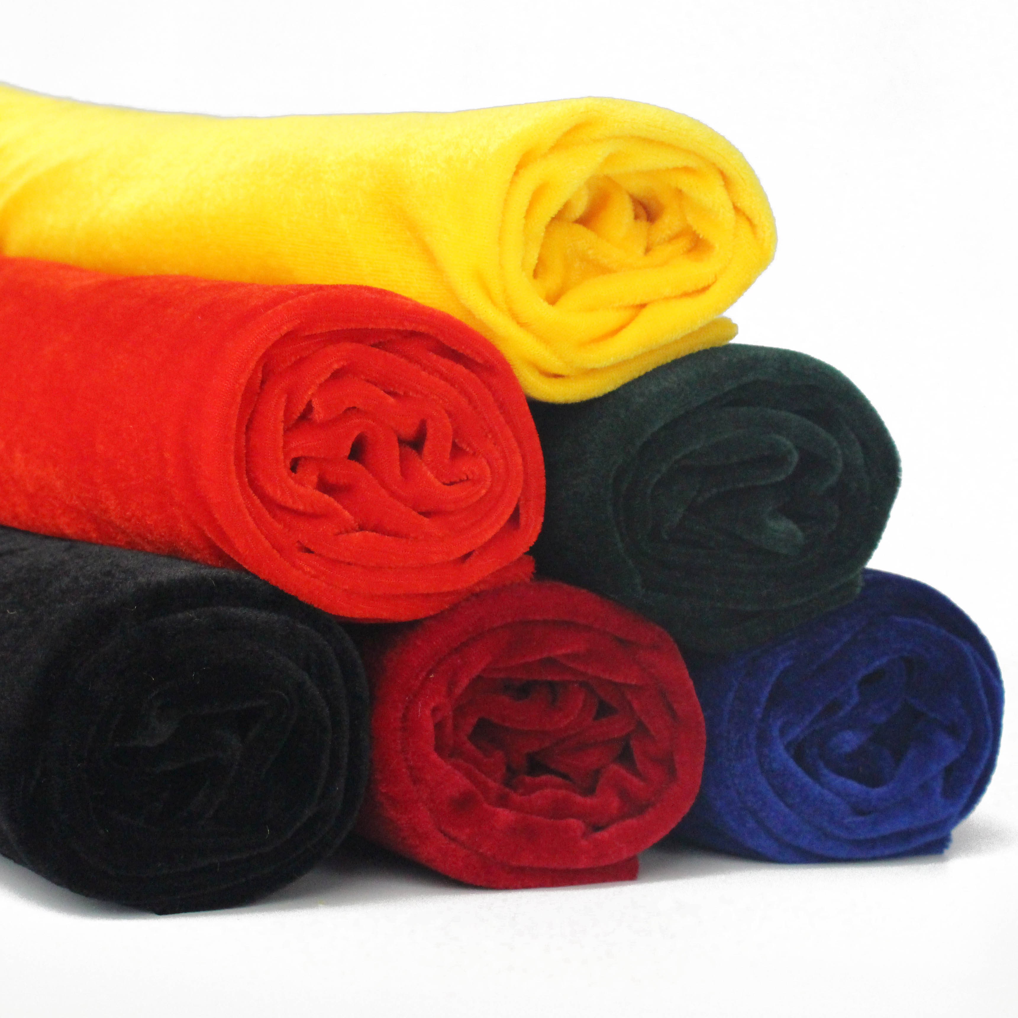 新品防火色布黄色布蓝绿红蓝阻燃绒布黑色布料海绵垫