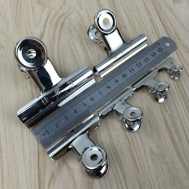Stainless steel ticket large butterfly clip metal finance bill clip black iron clip hardware accessories office stationery clip Stainless steel ticket large butterfly clip metal finance bill clip black iron clip hardware accessories office stationery clip