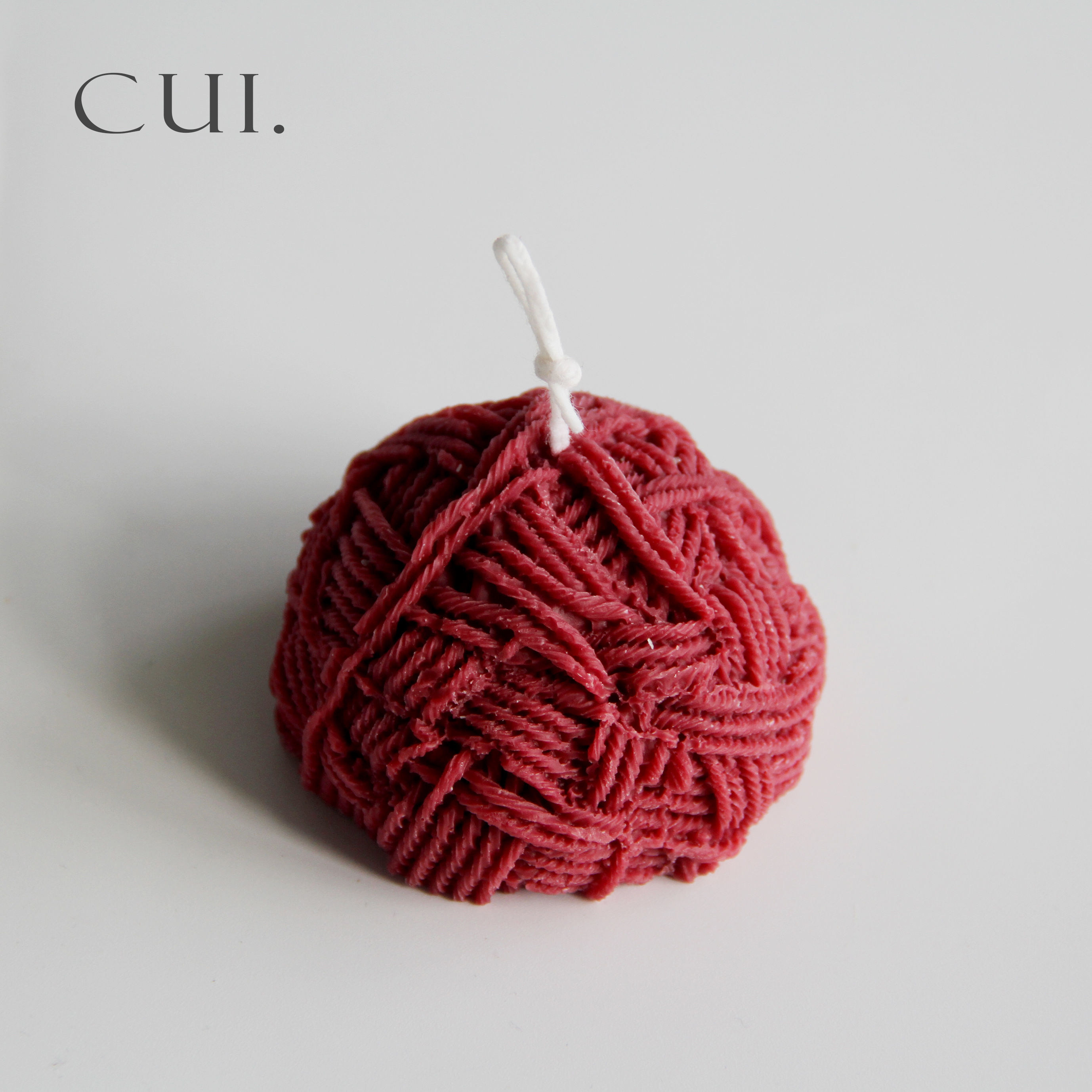 cuihome圣诞装饰陈列样板房空间烛台蜡烛线球毛线球香薰蜡烛