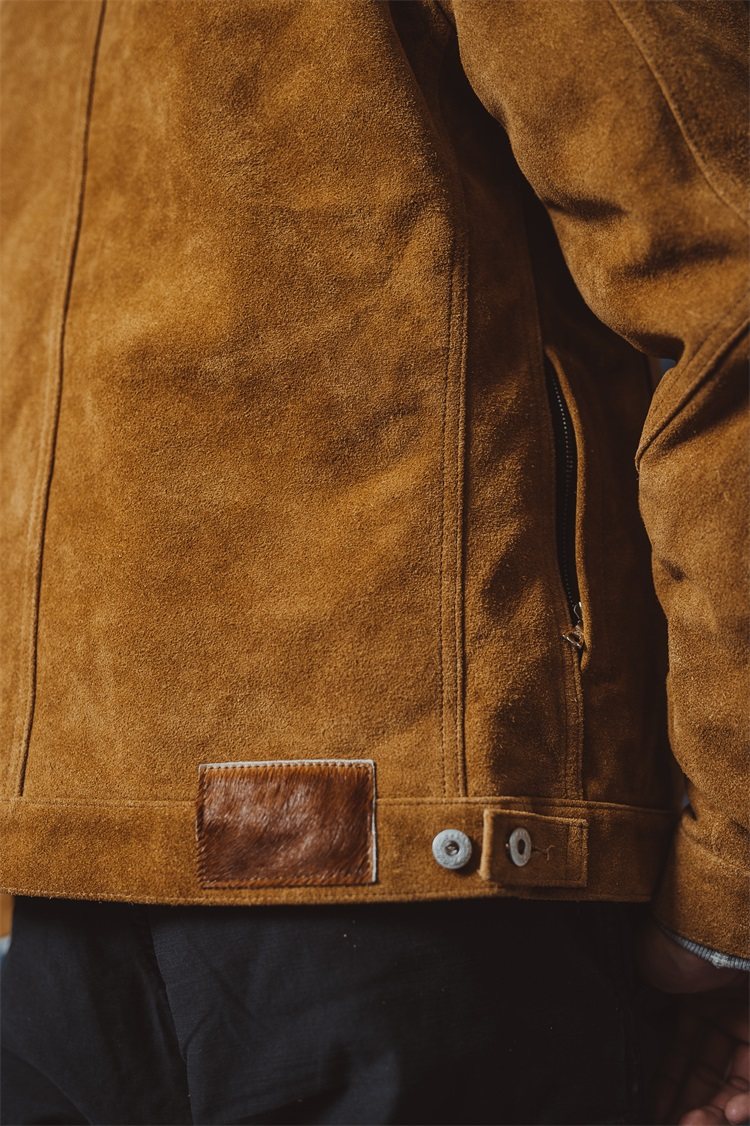 hdk海觉黄金分割101jkt马毛皮毛皮精选牛皮头层反做皮衣