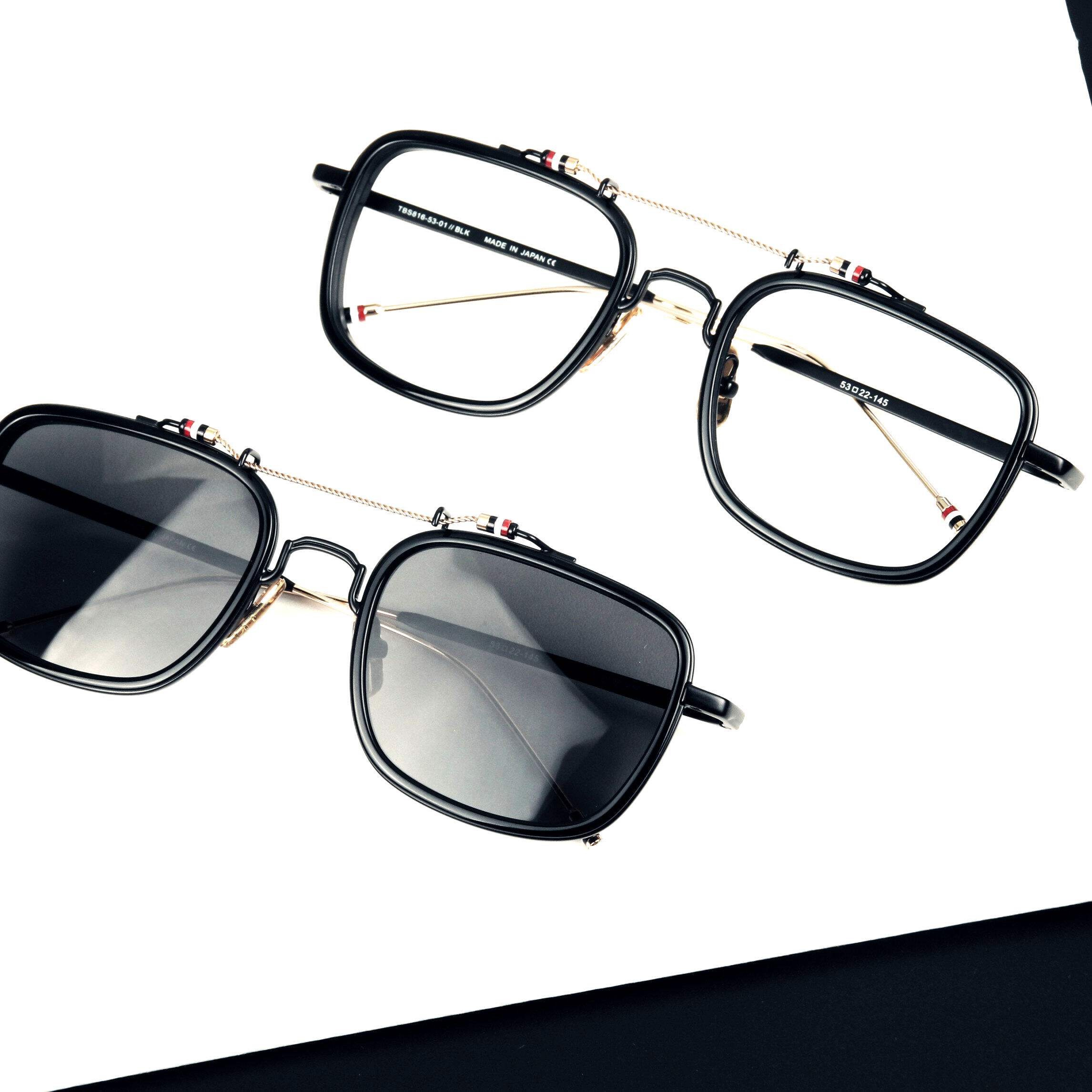 高版本纯2020新款tb眼镜太阳镜男潮tbs816镜框太阳眼镜