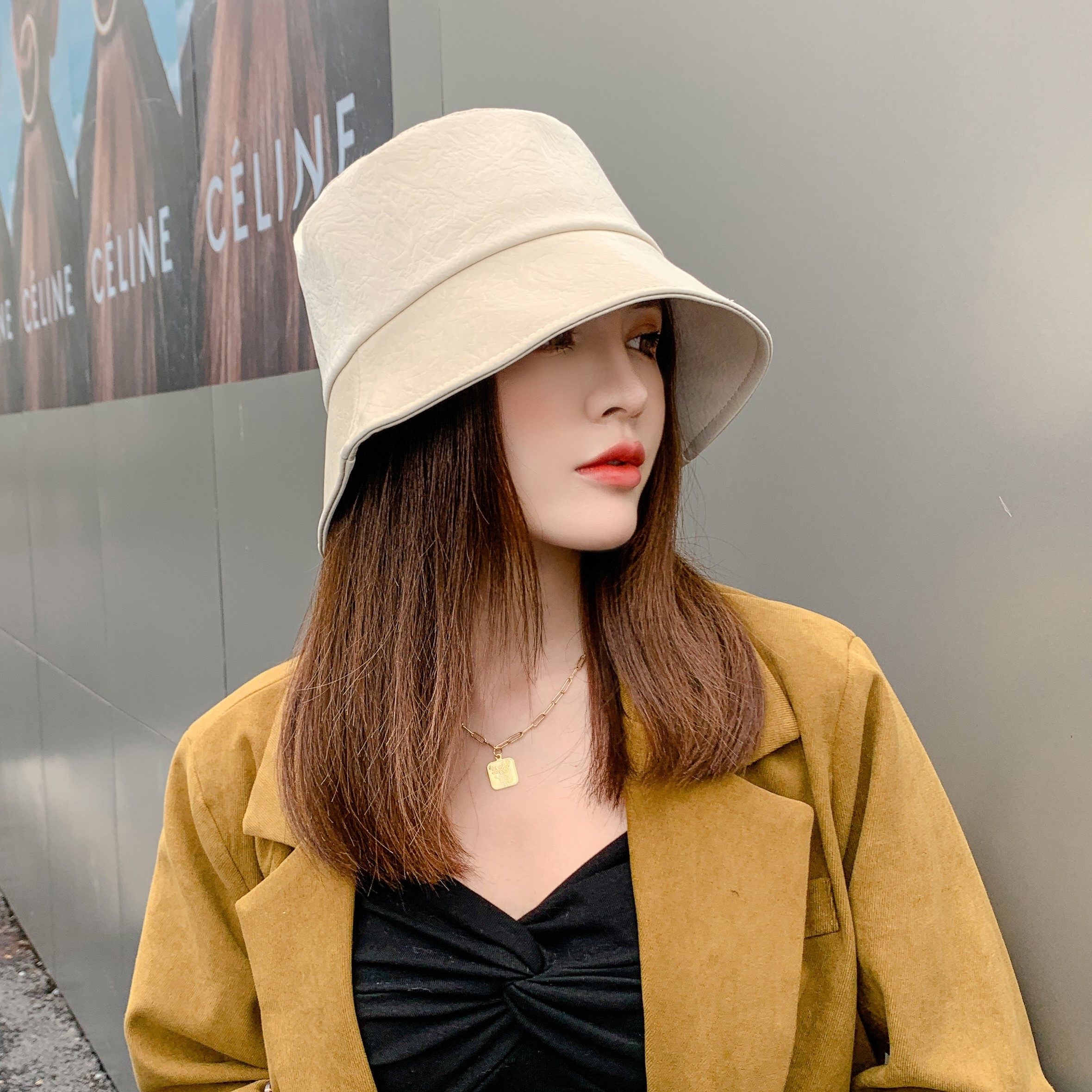 韩国渔夫帽女大帽遮脸太阳帽防紫外线韩版遮阳帽时尚帽子