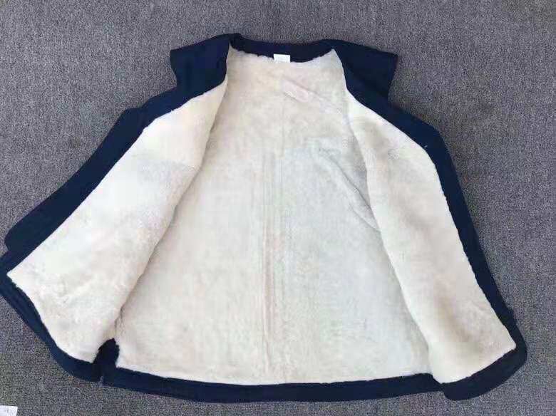 背心正品地勤羊皮马甲羊毛皮坎肩防寒背心