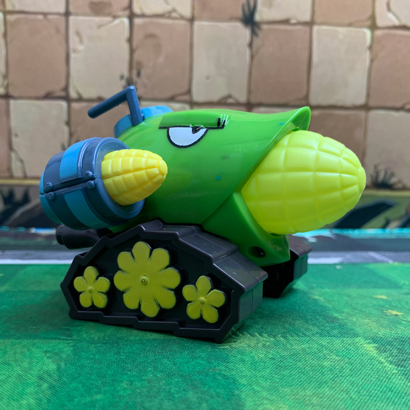 正版僵尸铁桶路障二代新款加农炮玉米单个玩具仿真