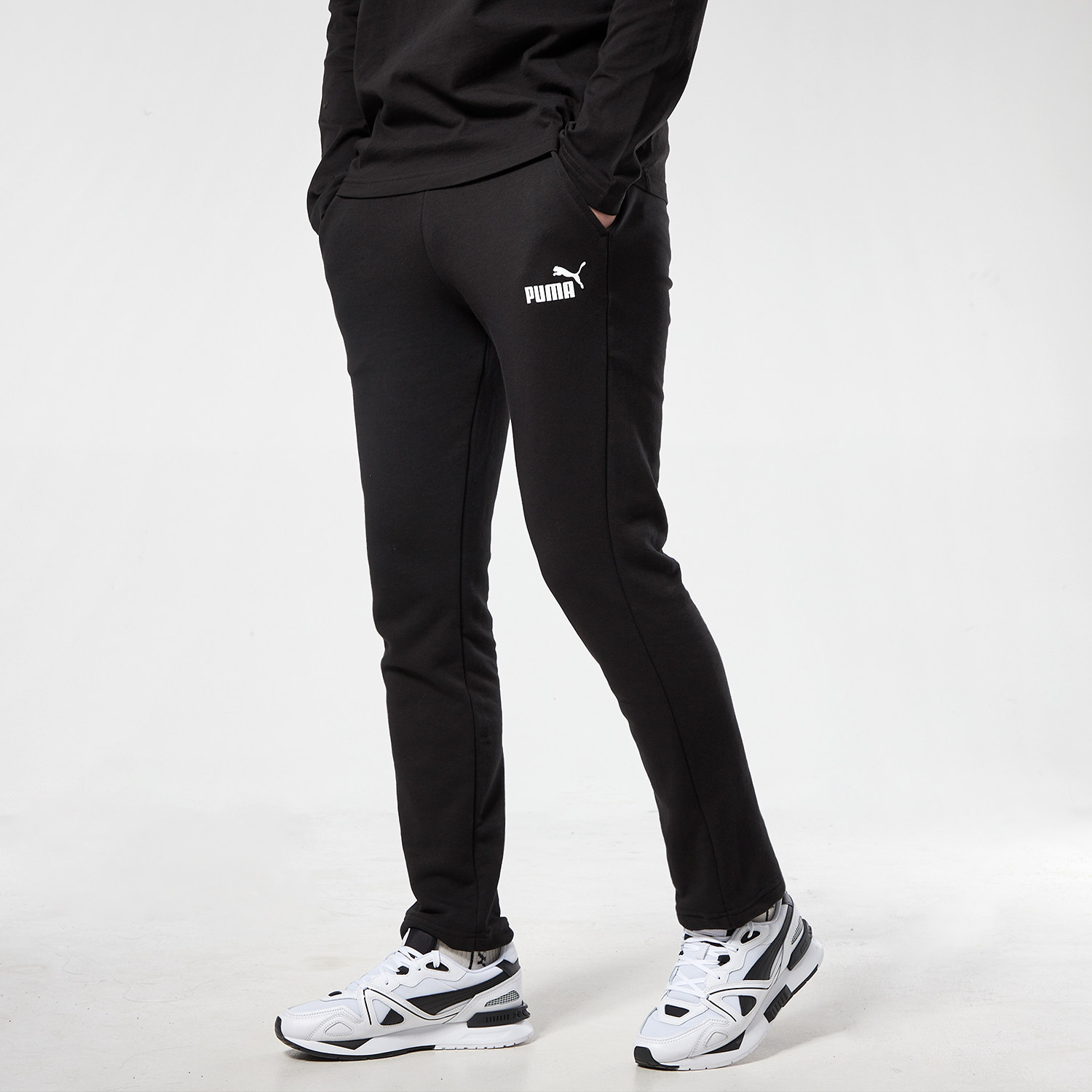 puma彪马裤子男裤2022秋季新款筒裤长裤跑步运动长裤