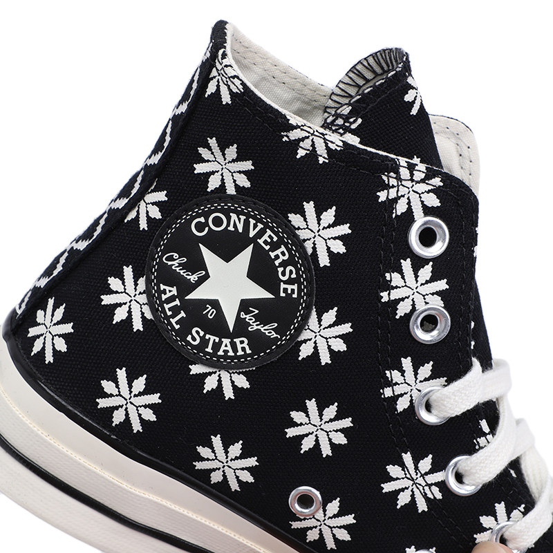 converse匡威男鞋女鞋1970s复古古帆布鞋黑白雪花帆布鞋