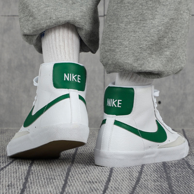 nike耐克高帮女鞋2021春季新款皮质运动鞋休闲鞋blazer板鞋da4086