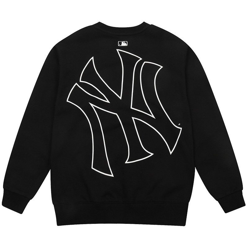 mlb卫衣男装女装ny字母印花圆领大标情侣装运动卫衣