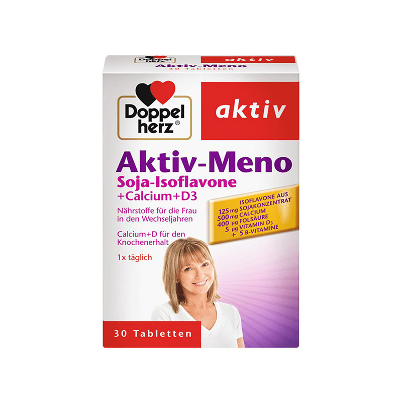 德国双心浓缩大豆异黄酮50mg30片天然雌激素保养卵巢延缓更年期