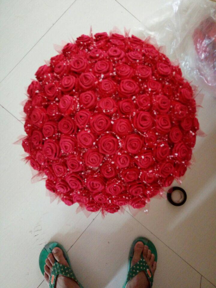 diy手工花海绵纸纸条泡沫玫瑰花折纸制作花束材料满包邮圣诞礼物