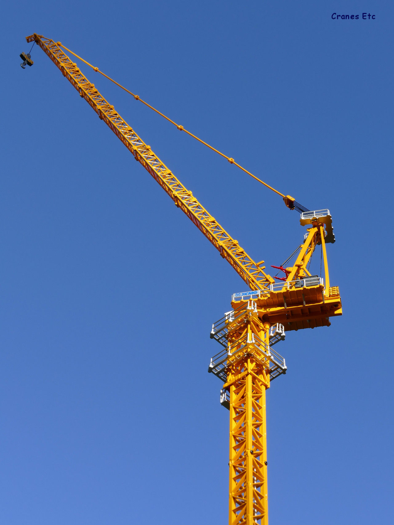 徐工xcmgxgl190动臂塔吊模型简单安装180度旋转车模