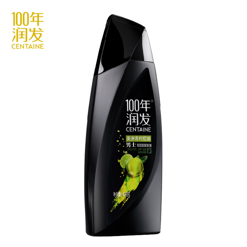 100年百年润发美洲青柠控油男士调理洗发露/水400g控油清爽去屑