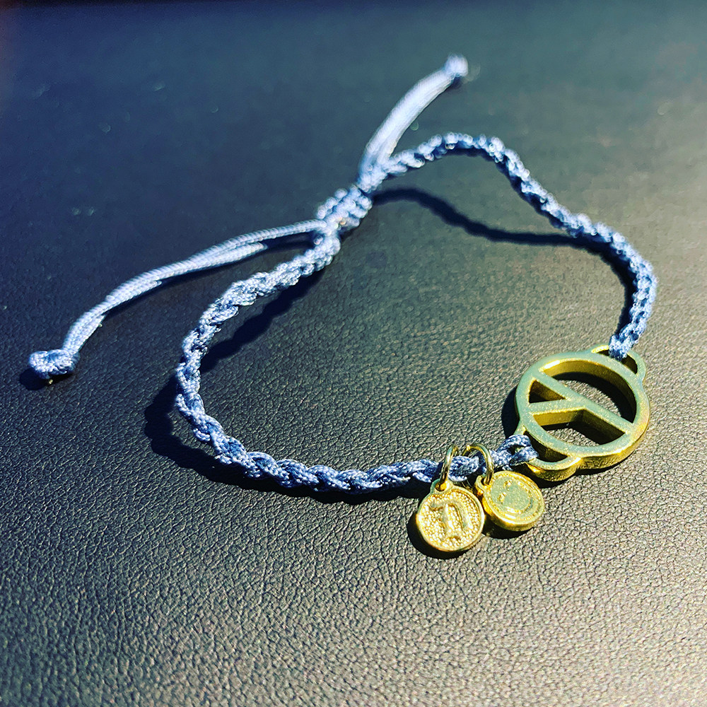 gd权志龙同款ins雏菊反战peaceminusone字母手链男女可调节手串潮