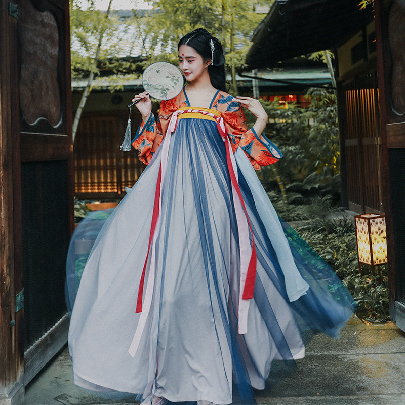 麦叙冷清清秋唐制汉服女齐胸襦裙正品原创中国汉服